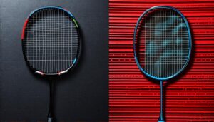 material comparison badminton rackets