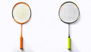 racket comparison tennis vs badminton