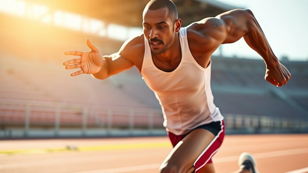 arm swing enhances sprint speed