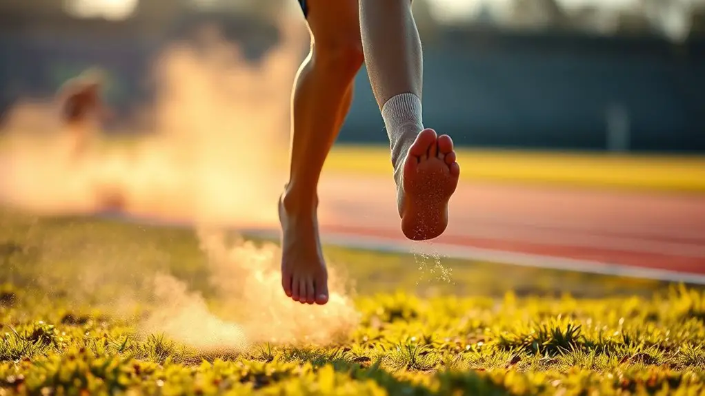 barefoot sprinting force dynamics