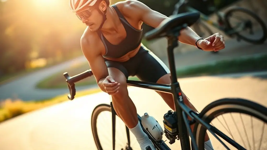 core strength enhances cycling efficiency