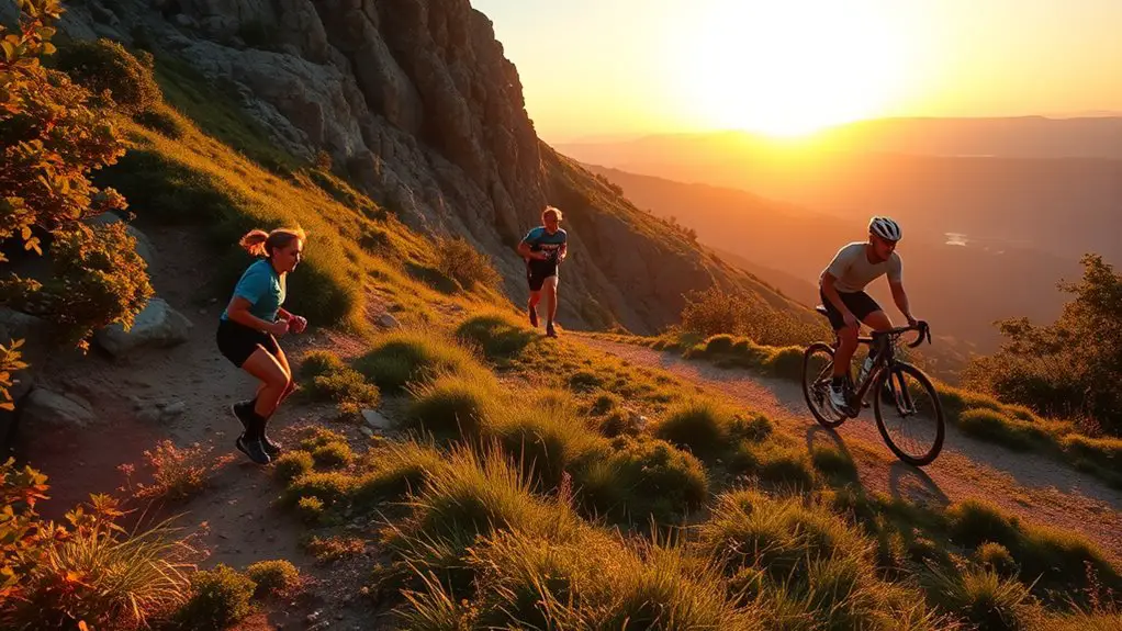 endurance athlete outdoor training