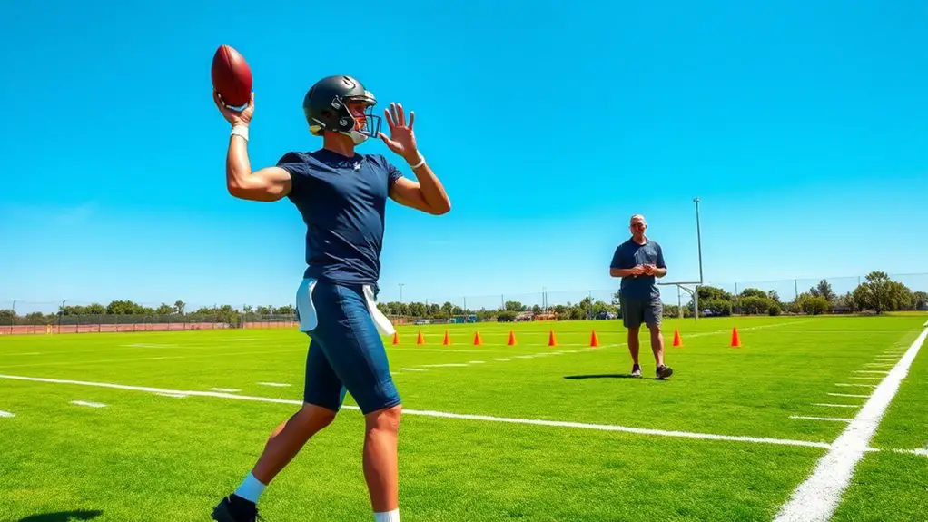 enhancing quarterback throwing strength