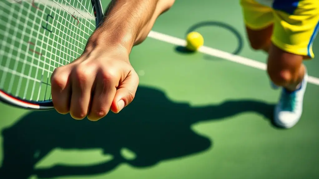 grip strength affects serve accuracy