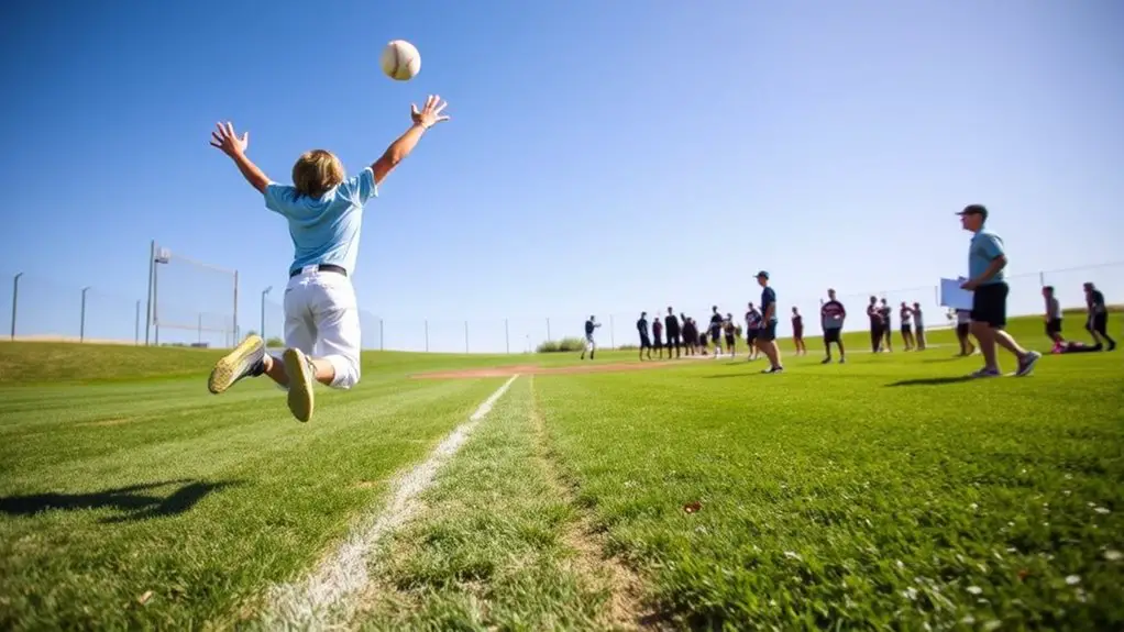 outfield fly ball drills