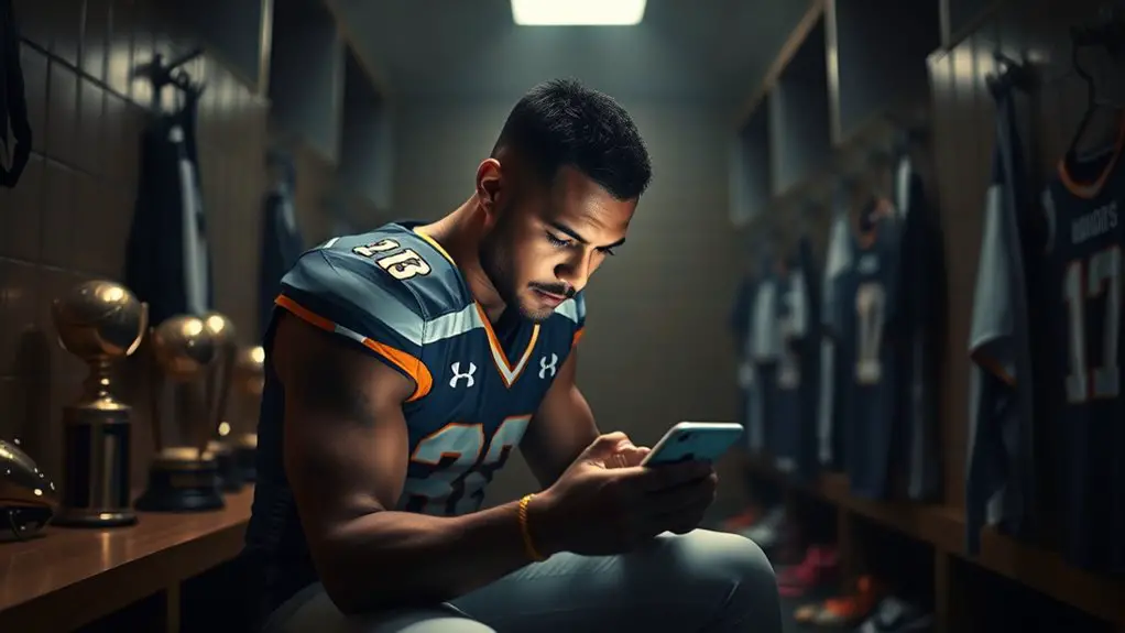 social media influences athletes mindset
