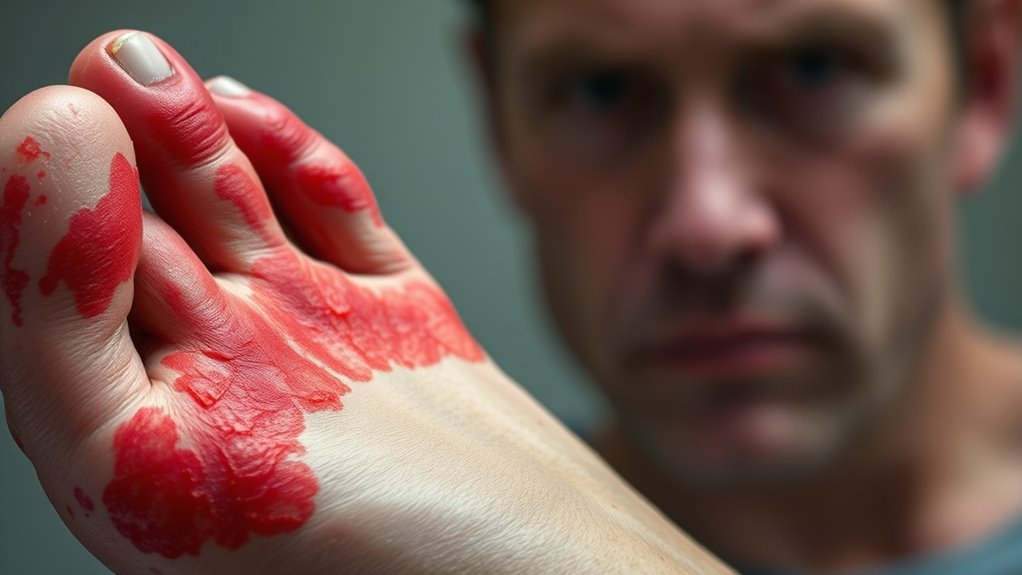 athlete s foot face transmission